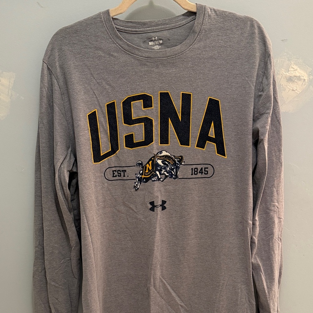 United States Naval Academy Under Armour Long Sleeve Tee